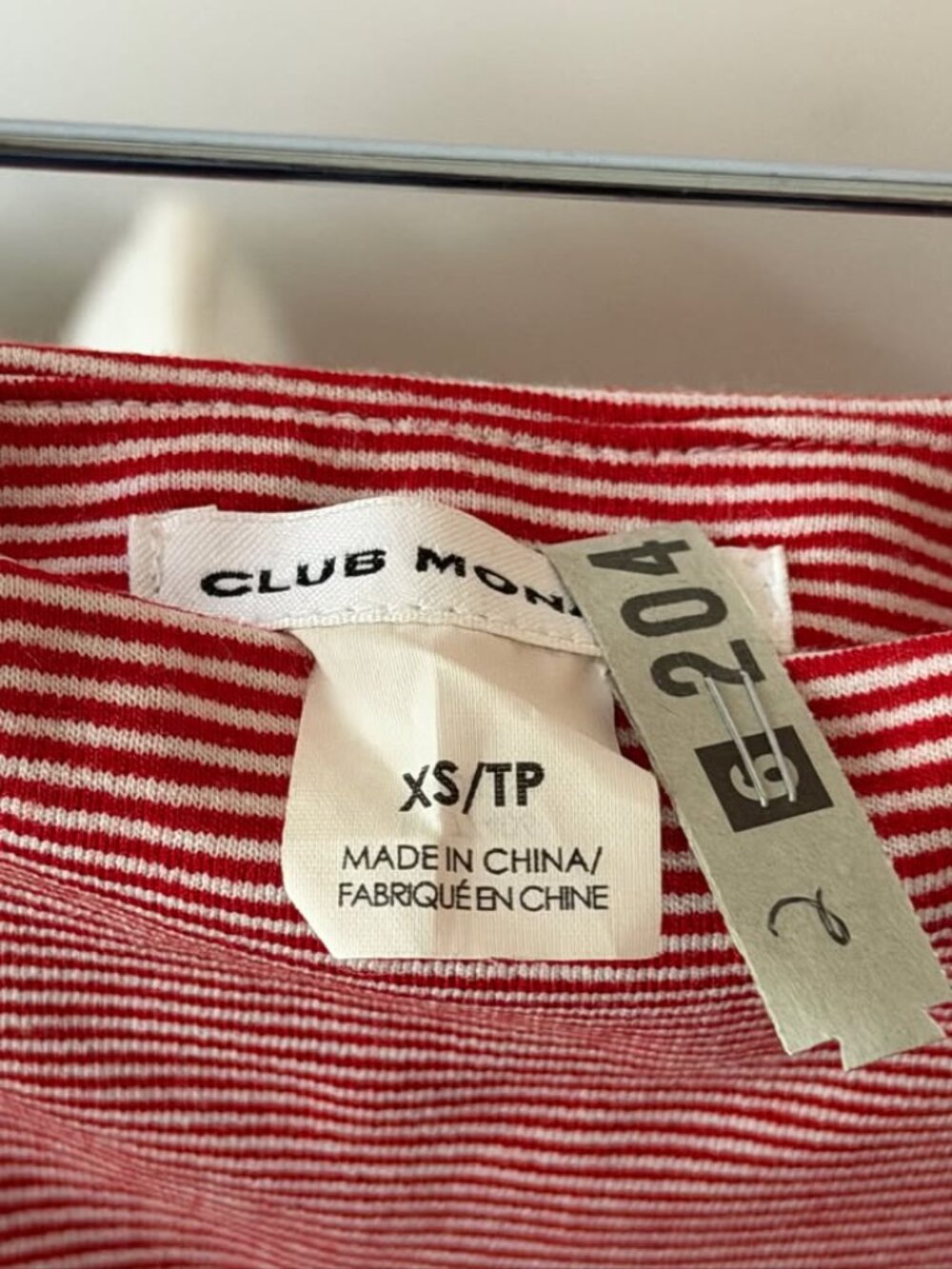 Club Monaco Ruffle Striped Skirt - Picture 2 of 2
